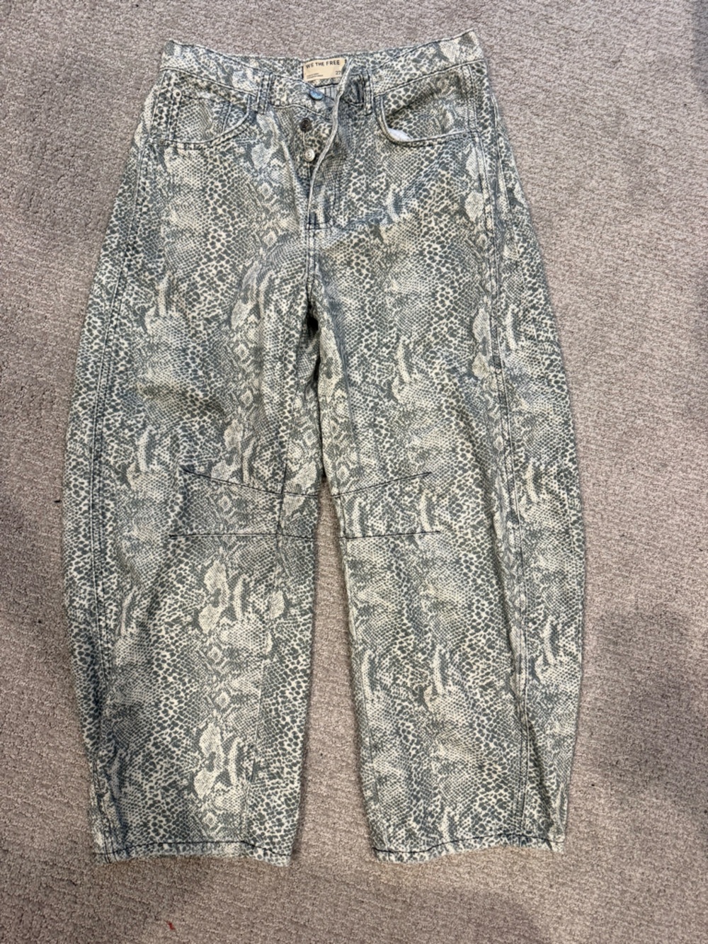 Free people barrel jeans